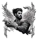 I will over come challenges bordering on the impossible men tattoo tattoo design idea