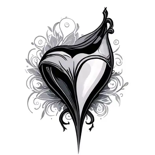 Labia tattoo design idea