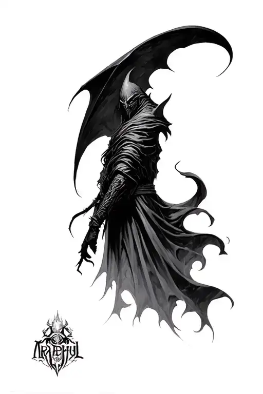 nazgul lord of the rings tattoo design idea
