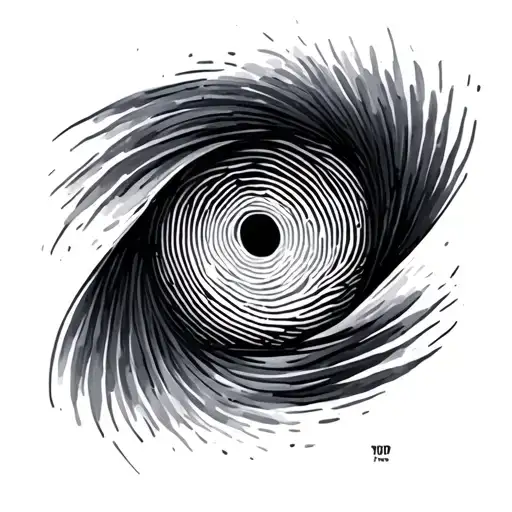Fingerprint tattoo design idea