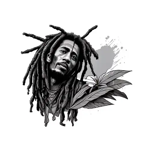 small Bob Marley tattoo lyrics  tattoo design idea