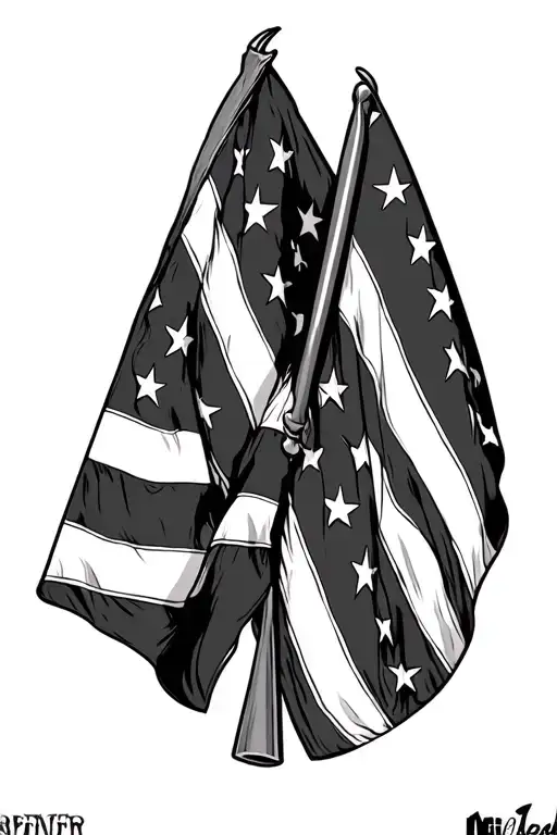 rebel flag tattoo design idea