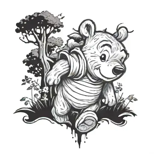 Winnie The Pooh tattoo design idea