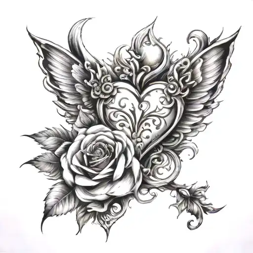 LOVE FATI tattoo design idea
