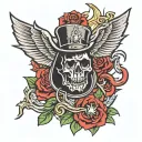 AC/DC tattoo design idea