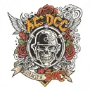 AC/DC tattoo design idea