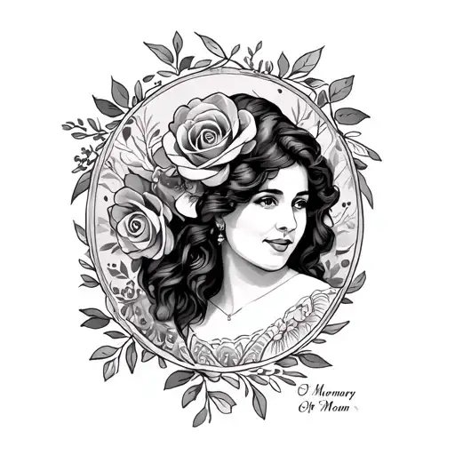 In Memory Of Mom tattoo design idea