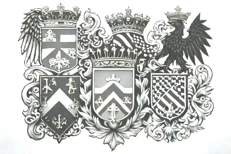 2/4 Croatia, 1/4 hungary, 1/4 Germany tattoo design idea