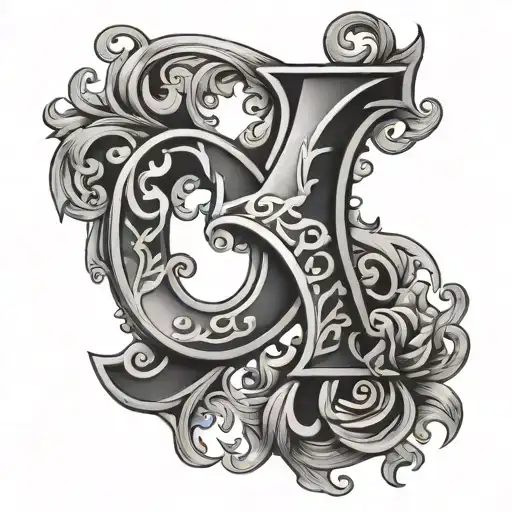 Numeral number MMVIII fancy font tattoo tattoo design idea