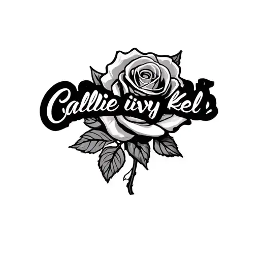 "Callie ish ivy kel" rose tattoo tattoo design idea