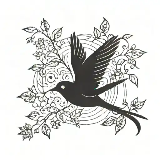  calmness, bird, God, One who is as dear as life, Modest, Simple, Straightforward. tattoo design idea