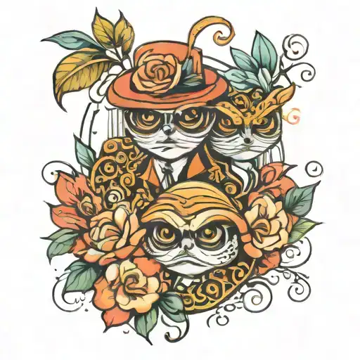 Pepe & Coco tattoo design idea