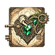 skeleton key may 22 2022 key to my heart Nora-Grace Celtic vibe Gemini green birthstone key chaine tattoo design idea