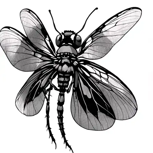 Some time ago I was with many business problems and it was really bad, one day I got a libellula in front of tattoo design idea