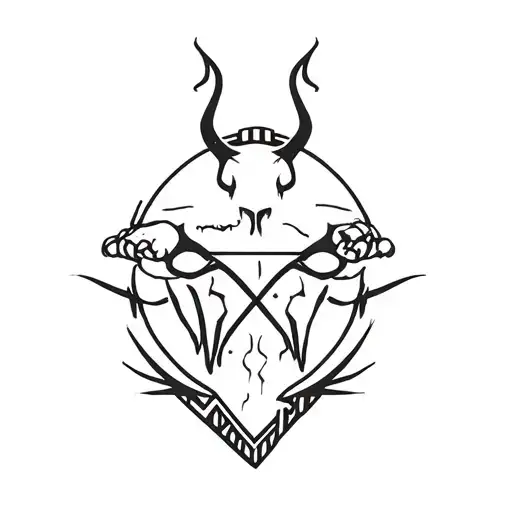 satanic Jukebox tattoo design idea