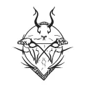 satanic Jukebox tattoo design idea