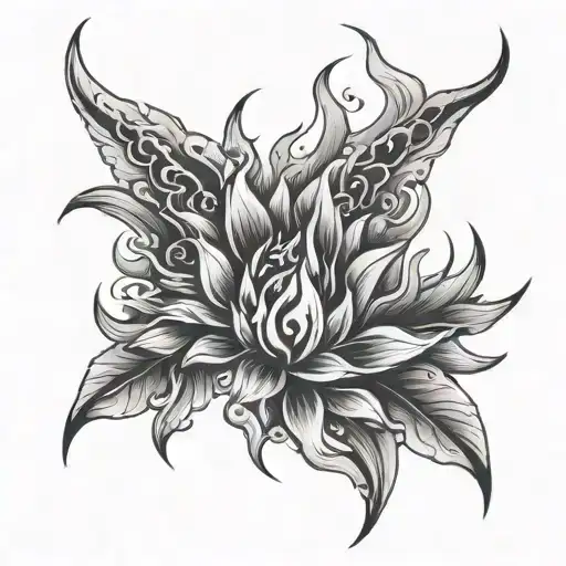 Luke Aiden little flame tattoo design idea