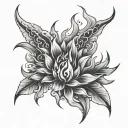 Luke Aiden little flame tattoo design idea