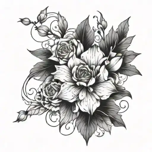create a tattoo design that includes new year and marriage proposal tattoo design idea