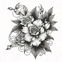 create a tattoo design that includes new year and marriage proposal tattoo design idea