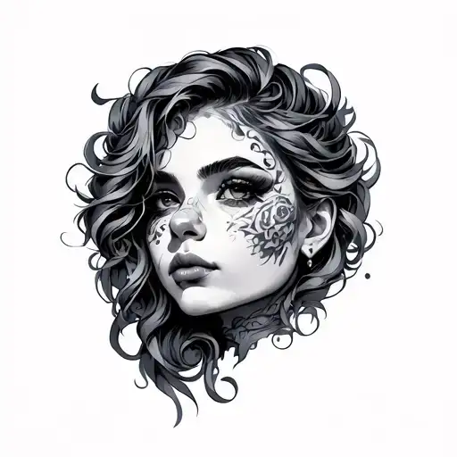 Dimple tattoo design idea