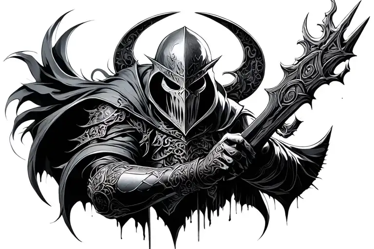 dark souls 3 tattoo design idea