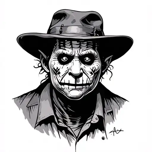 freddy krueger cute tattoo design idea