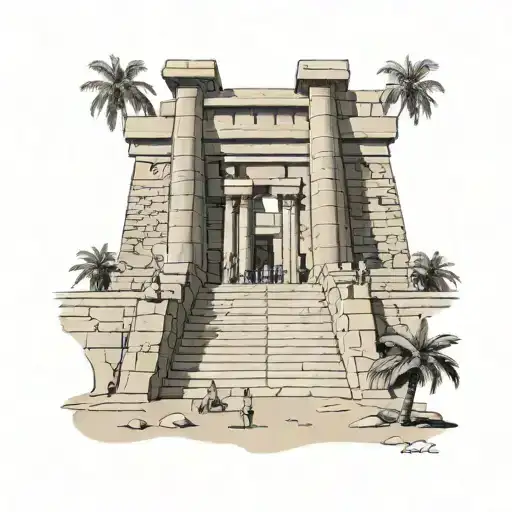 Luxor Temple, Egypt. tattoo design idea