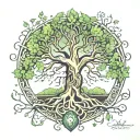 yggdrasil tree tattoo design idea