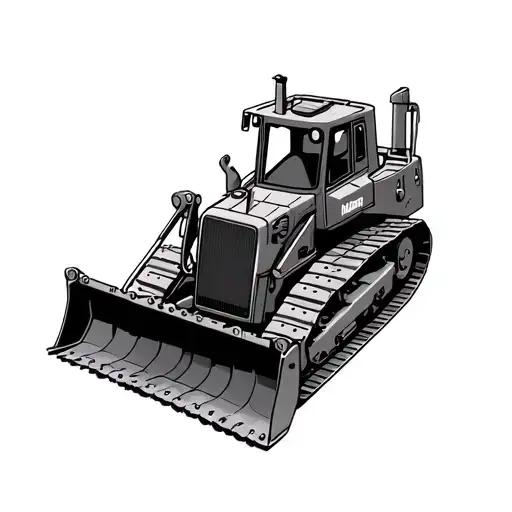 killdozer tattoo design idea