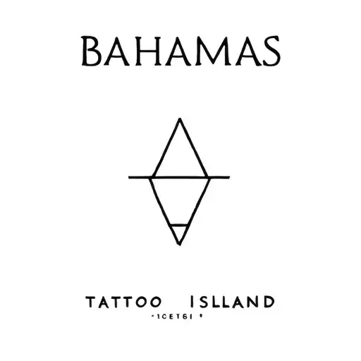 bahamas islands tattoo design idea