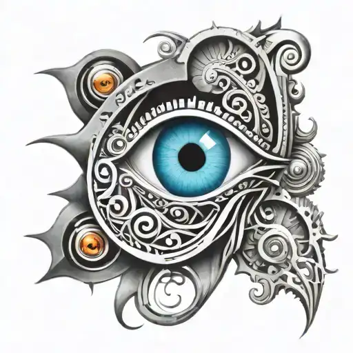 Evil Eye tattoo design idea
