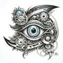 Evil Eye tattoo design idea