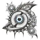 Evil Eye tattoo design idea