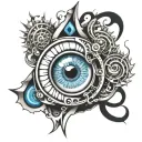 Evil Eye tattoo design idea
