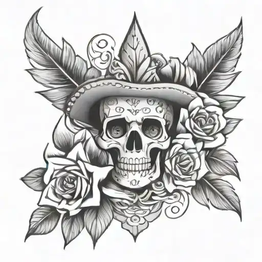 mexican father of 3, wife name Michelle lines flowers, kids name in flowers, Liliana, Mateo, Vivienne tattoo design idea
