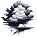 Cloud Shading tattoo design idea