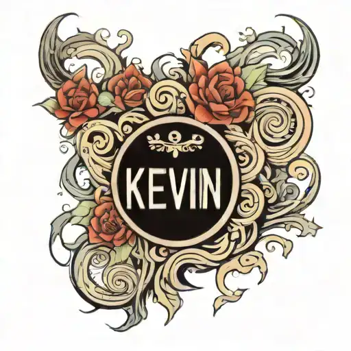 Kevin name tattoo tattoo design idea
