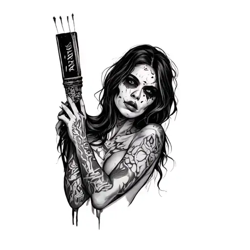 sexy nightmare on elm street tattoo design idea