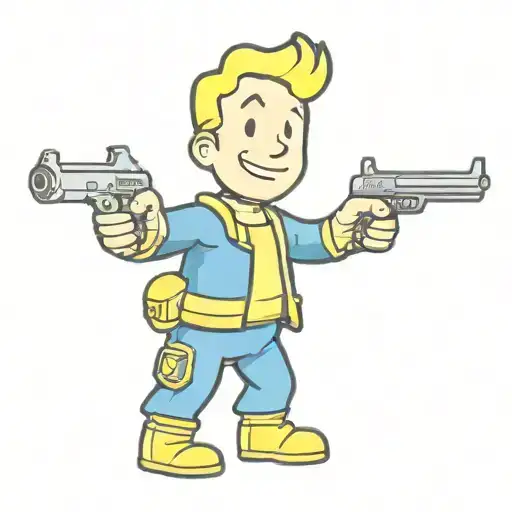 Fallout Vault Boy tattoo design idea