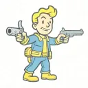 Fallout Vault Boy tattoo design idea