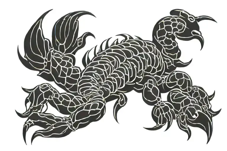 scorpion tattoo design idea