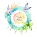 a watercolor design for my children's names: Dexter, Athena, and Artemis tattoo design idea