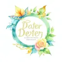 a watercolor design for my children's names: Dexter, Athena, and Artemis tattoo design idea