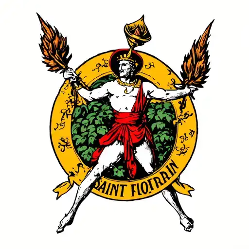 Saint Florian tattoo design idea