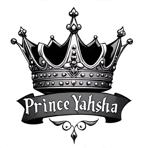 "Prince Yahshua" a kings crown tattoo design idea