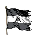 assyrian flag combinde tattoo design idea