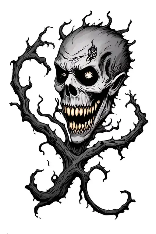 evil dead tattoo design idea