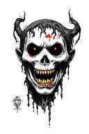 evil dead tattoo design idea