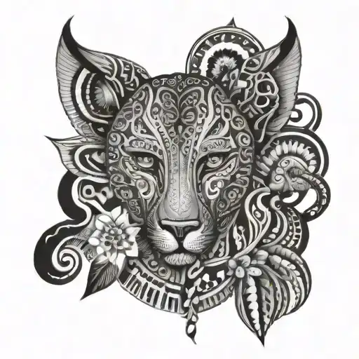 african tribal meets australian aboriginal nature inspired tattoo tattoo design idea